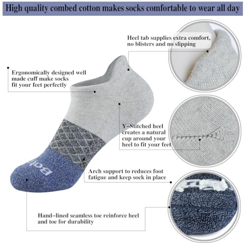 Women's Casual Ankle Socks Low Cut Athletic Socks 6 pairs3