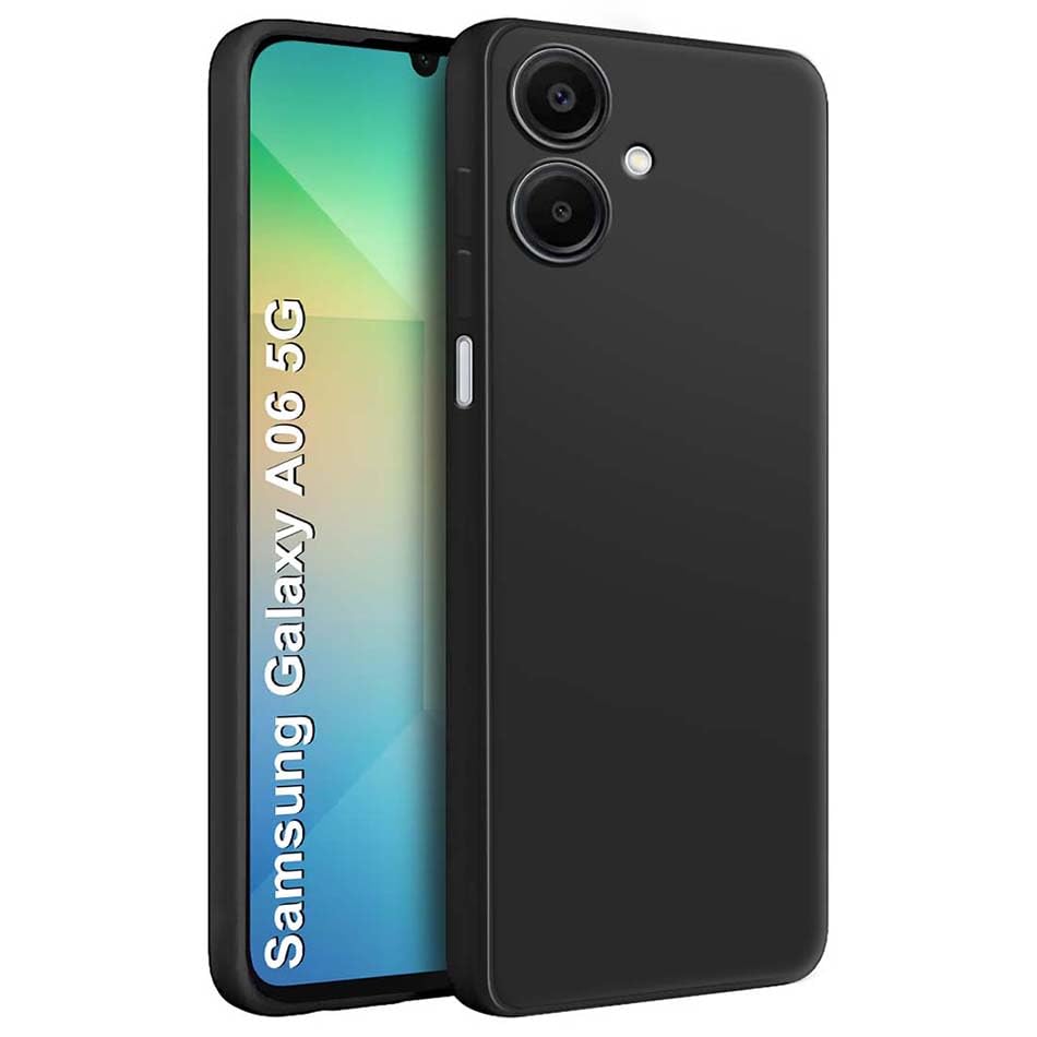 Samsung Galaxy A06 5G / A06 4G Black silicone cover