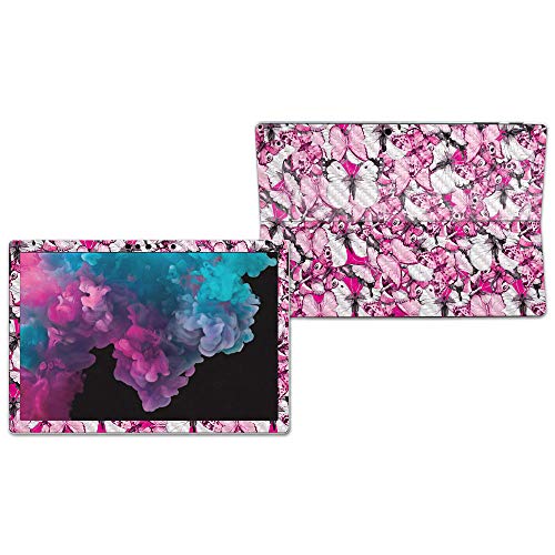 Image of MIGHTY SKINS MightySkins Carbon Fiber Skin for Microsoft Surface Pro 6 - Butterflies | Protective, Durable Textured Carbon Fiber Finish | Easy to Apply, Remove, and Change Styles | Made in The USA