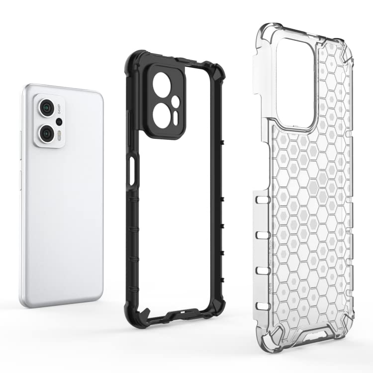 Image of Prime Retail Hard PC Back Case Cover for Redmi Mi K50i 5G Anti Slip Ultra Thin Shockproof Reinforced Corners (Transparent)