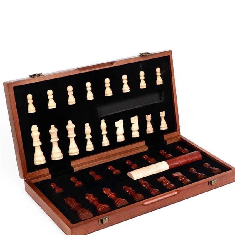 Jeu d'échecs magnétique Jeux de société Bois Pliant échecs