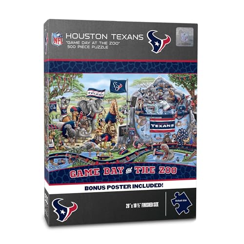 YouTheFan NFL Houston Texans “Game Day At The Zoo” 500 Puzzle