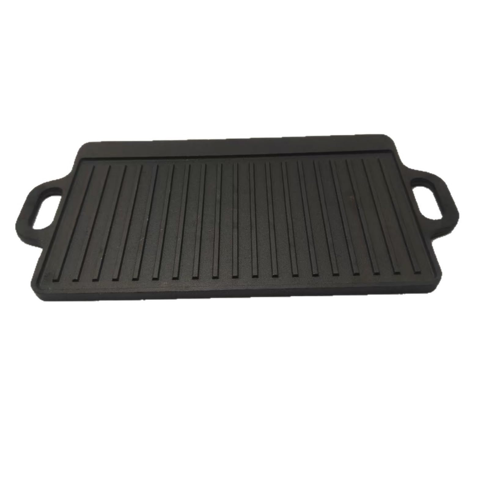 Plancha Cocina Recubrimiento Comal Hierro Fundido para Asar y Dorar Alimentos, Cocina Interior, 50x23cm
