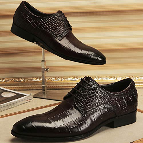 Amazon.com: Mens Business Shoes， Pointed Toe Leather Derby Oxford