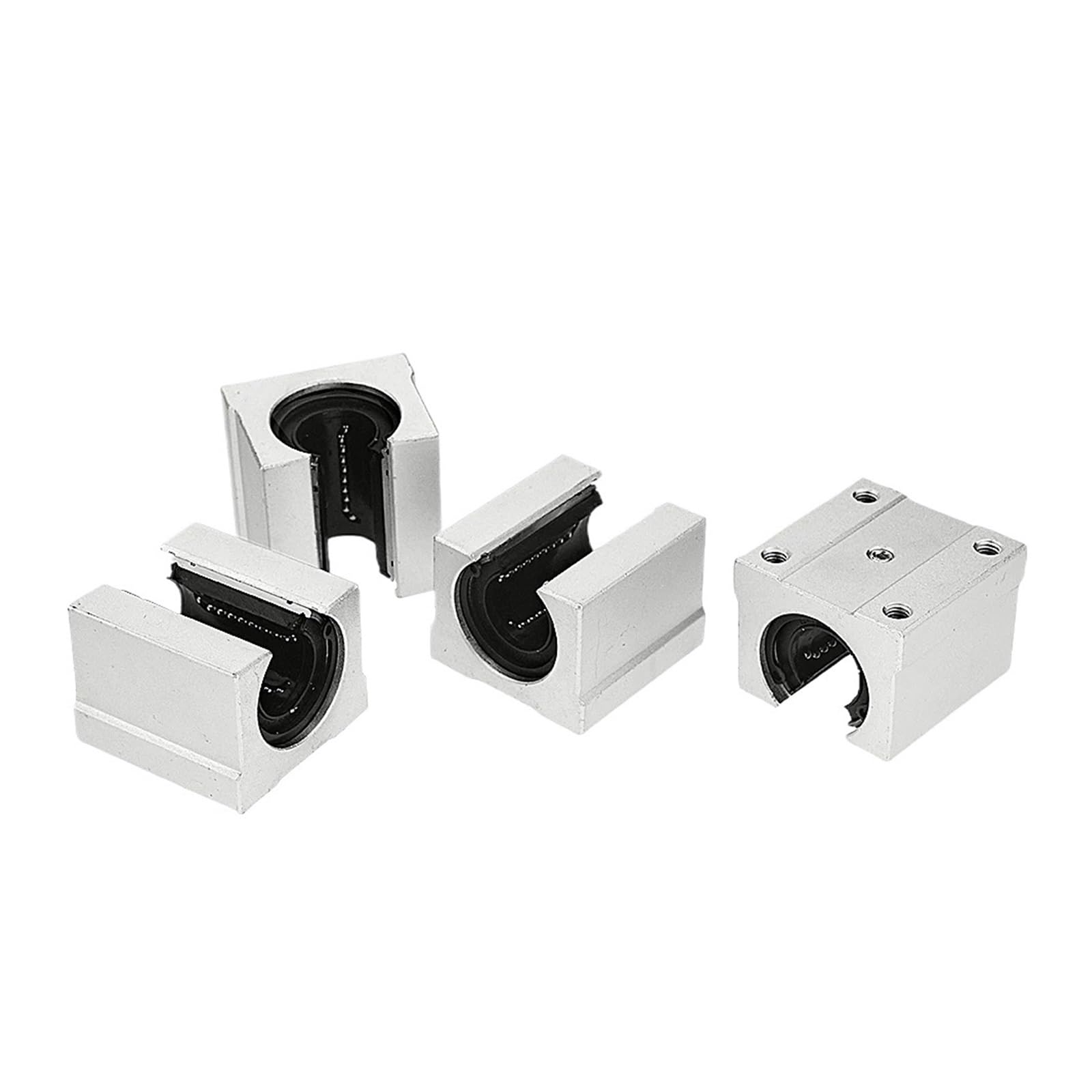 Guide de mouvement linéaire miniature Bloc de roulement linéaire 4 pièces SBR16UU + 2 pièces Kit de Rail de guidage linéaire SBR16 longueur 300-1000mm(900mm)
