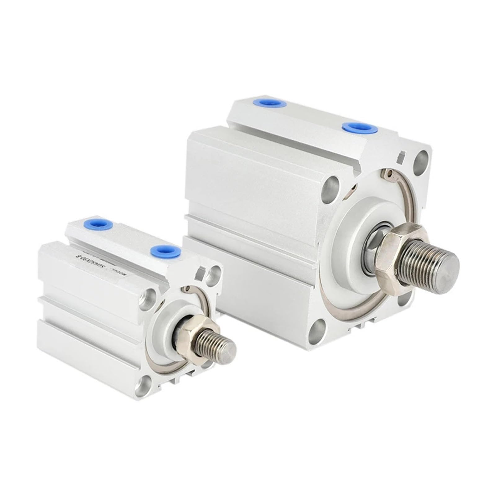 HFISWSAI Small Square Thin Pneumatic Air Compact Cylinder SDA20*5x10-15-20-25-30-35-40-50-SB Outer Teeth(SDA20x30-B)