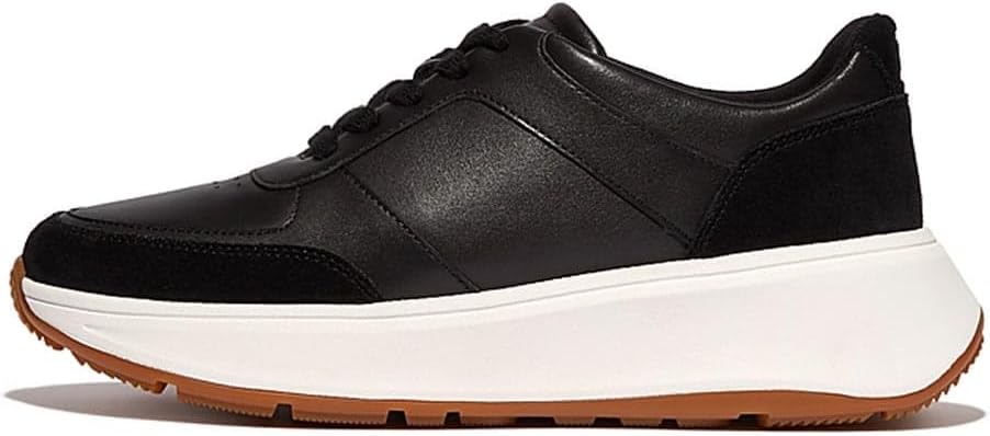 FitFlop Women's F-Mode Leather/Suede Flatform Sneakers