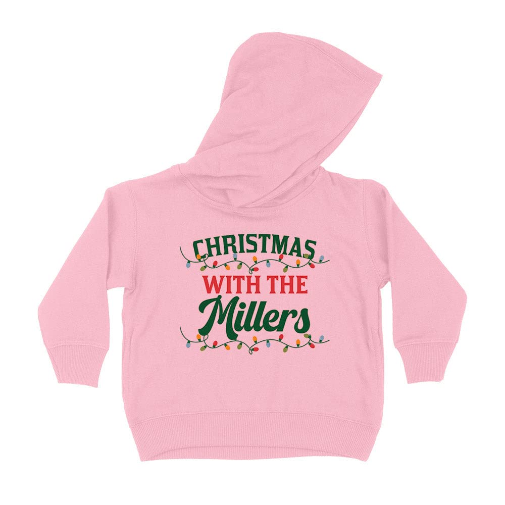 Christmas with The Millers Kids Hoodie Sweatshirt Toddler 4T Light Pink