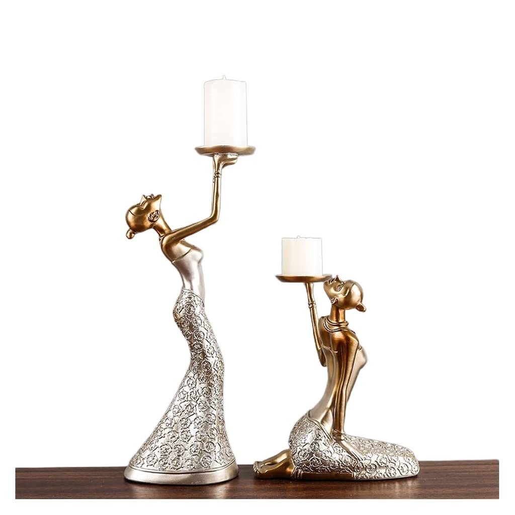 Eines B Candlestick Holders Nordic Candlestick Decoration Tabletop Candle Retro Decoration Candlestick Suitable For Living Room Kitchen Dining Room Candlesticks Holders For Home Decor(B)