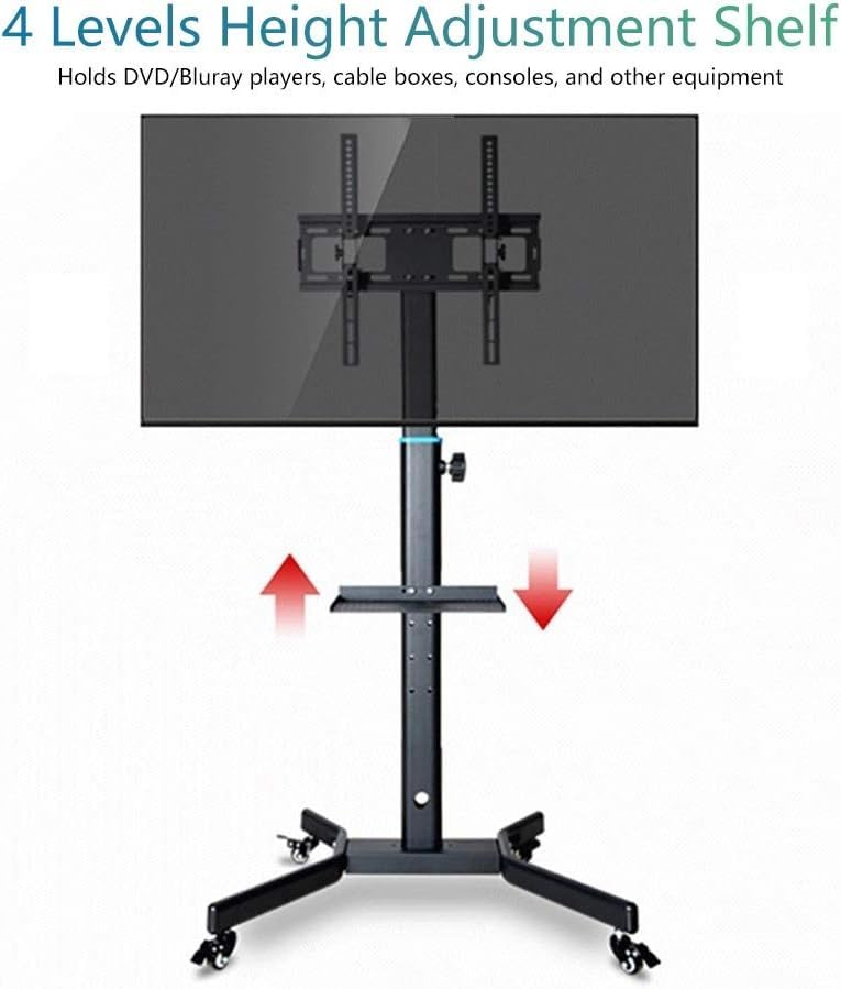 Soporte móvil para TV con ruedas y bandeja miniatura 5