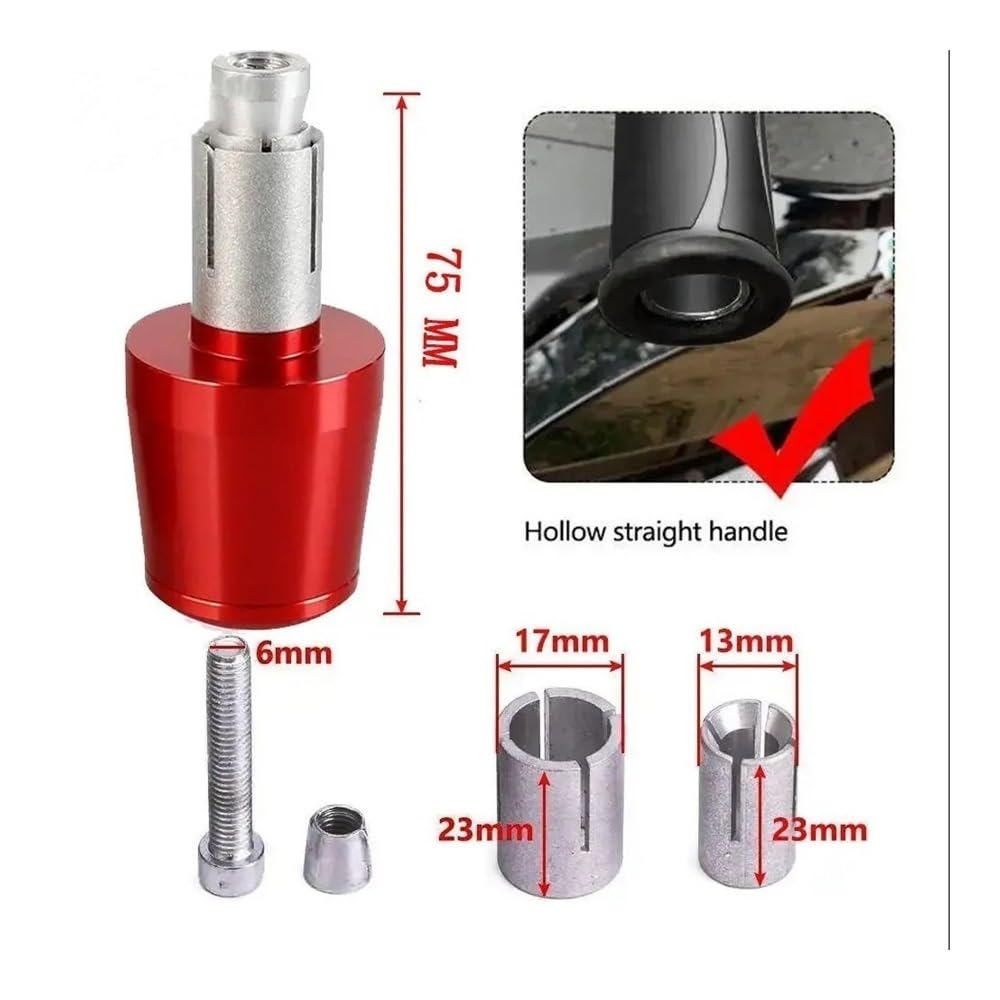 Motorrad Lenkergriffe Griffe 7/8 ''22mm Motorrad Lenker Griffe Enden Griff Bar Cap Grip End Stecker Für Suzu&ki Für GSF650BANDIT Für GSF 650 Für Bandit 2005 2006-2010(A-Gray)