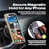 Statik HyperMount Vacuum Phone Mount - Magnetic Phone Holder, Vacuum Seal Cellphone Mount, Use It on Smooth Surfaces, Compatible with Apple MagSafe, Magnetic Rings Included for Android Devices