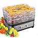 Produktbild Meykey Dörrautomat mit Temperaturregler, Dörrgerät für Lebensmittel, Fleisch Frucht Gemüsetrockner, Dehydrator, BPA-frei (5 Etagen/250W)