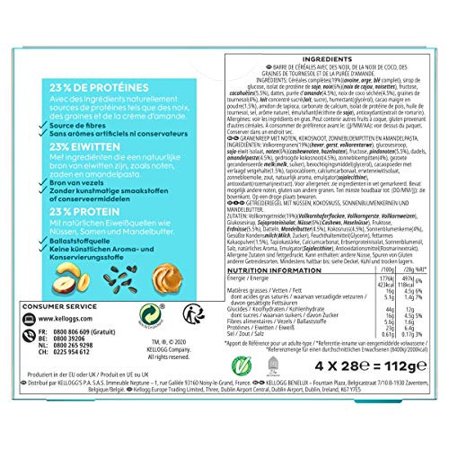 Barres Céréales Spécial K Protein Coco Cacao Cajou Kellogg' Les 4 Barres De 28g - vue 4