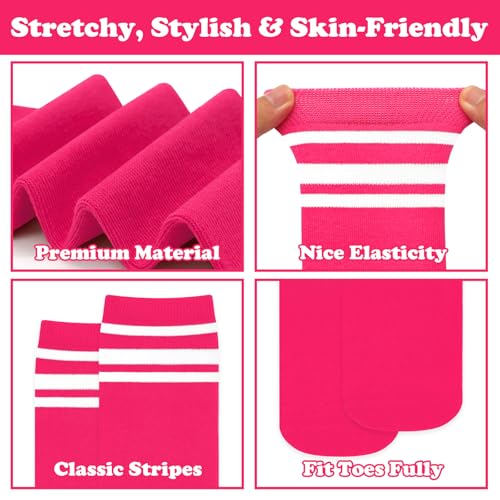 Image of Sarfel Youth Toddler Soccer Socks Kids Baseball Socks Youth Boys Girls Knee High Softball Football Accessories Tube Cotton