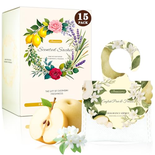 15 Packs Scented Sachets Bag for Drawers and Closets, Air Freshener for Home Fragrance Sachet,...