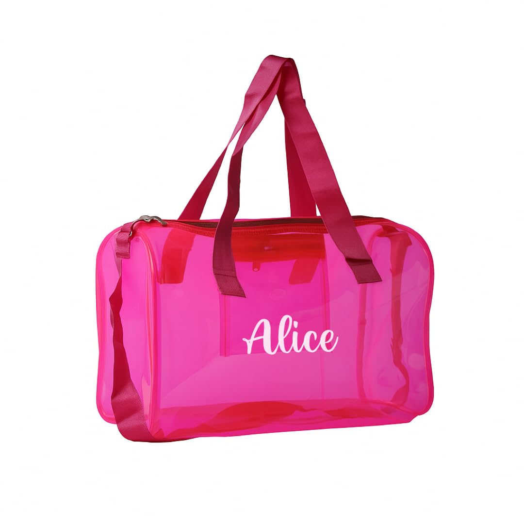 Stylish Personalised Transparent Backpack for Girls – PVC Jelly School Bag with Front Pocket & Fun Patches With Initials – Lightweight Travel Daypack for Teens & Kids-image-32