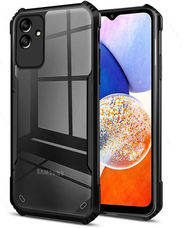 Casodon Crystal Clear Back Cover Case For Samsung Galaxy F14 5g 360 