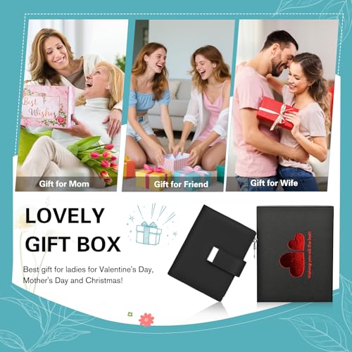 Image of Small Wallet Women RFID Blocking Soft Leather Card Holder Compact Ladies Wallet with Zipper Coin Pocket ID Window