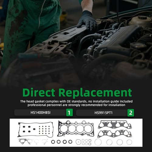 Image of Head Gasket Set HS9915PT-1 Fit for Honda Civic Hx 1996-2000 / Cx, Dx, Lx 1999-2000 / Ex 1996-2000 /1996-1997(42pcs)