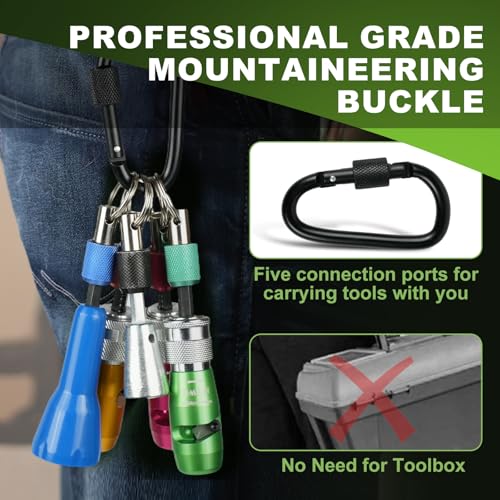 Image of 2025 Upgraded Wire Stripper for Drill (14-12-10-8-6 AWG) - Electric Universal Wire Stripper Tool for Drill, Includes 5 Pcs Wire Strippers, 2 Pcs Wire Twisters, 5 Pcs Wire Nuts，3 Connector And a Buckle