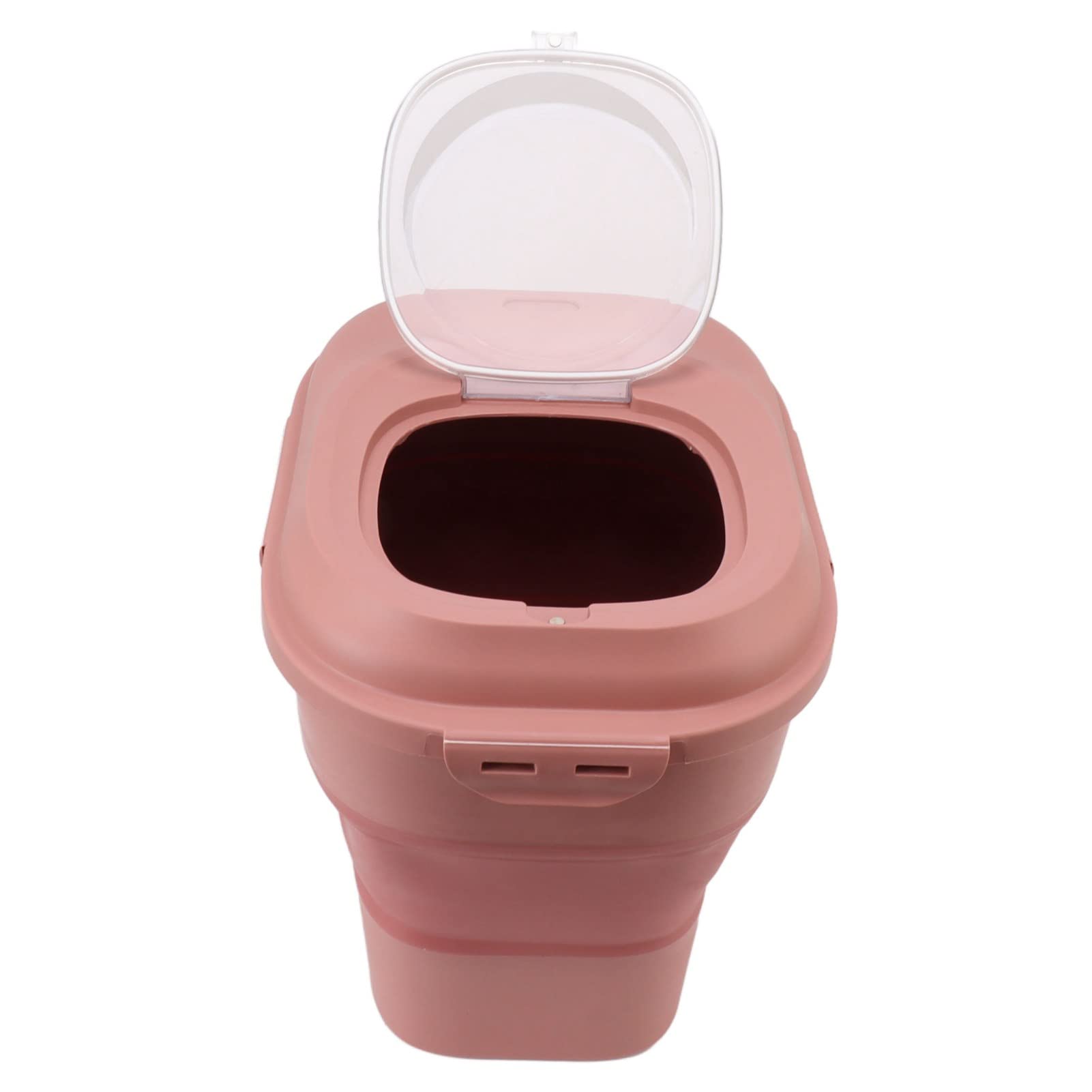 Contenedor de Cereales para Alimentos, Contenedor de Arroz Sellable de Organización para Harina (Rosa)