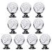 IFOLAINA Pack of 10 Bubbles Ball Crystal Glass Cabinet Knob Cupboard Drawer Pull Handle 30mm