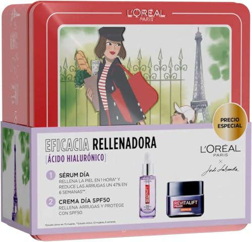 Mejores Cremas Antiarrugas | Ranking, Ofertas y Últimas Novedades en Cremas Antiaging para Mujer y Hombre, las Marcas más Vendidas | Cremas Antiarrugas Top 2023 13 L´Oréal Paris Cofre de Revitalift Filler, Serum Anti-arrugas con Ácido Hialurónico y Péptidos. Hidrata, Ilumina, Rellena+Crema Día Protectora SPF50, Antiarrugas. Inpirado en Cosmética Coreana.