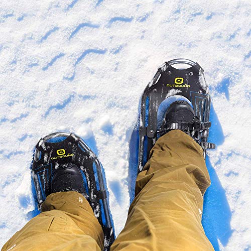 OUTBOUND Snowshoes Kit | Lightweight Aluminum Snowshoes with Adjustable Poles and Bag | Men and Women | 30 Inches