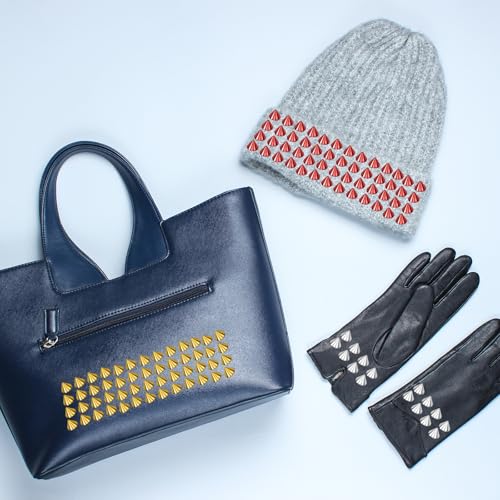 Rivets en plastique à dos plat dorés pour customisation de vêtements - 7