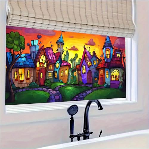 Vinilo decorativo HOMETITUTE diseño vidriera 100x45 cm miniatura 5