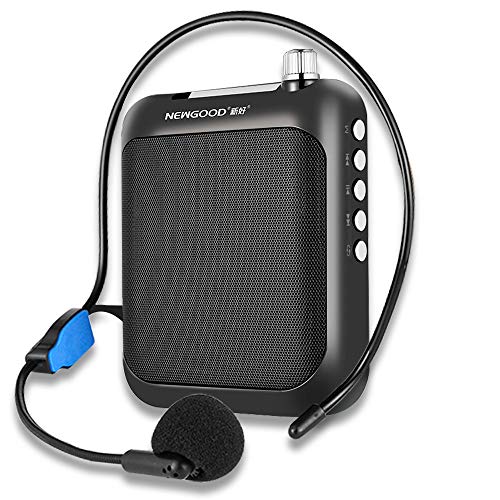 Voice Amplifier with Headset Microphone and Waistband, Portable Rechargeable Mini PA Bluetooth Loud