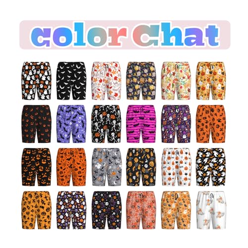 Short Halloween Pajama Pants for Men Funny Short PJ Pant Matching Couples Unisex2