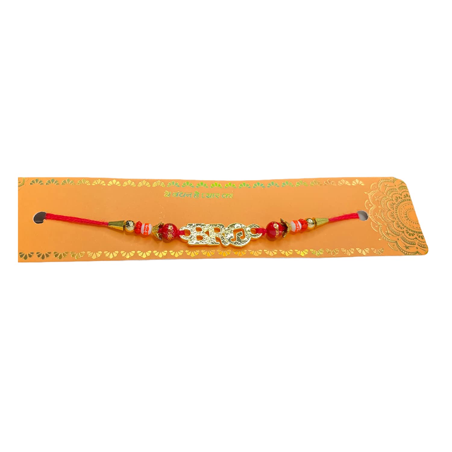 Taufa Villa Amazing BRO red rakhi set of 3 with 1 chocolate, 1 Tika Pack| Simple and Stylish BRO rakhi | Rakhi gift hamper for bhai, brother, bhaiya| Rakshabandhan Rakhi No 1 BRO 3