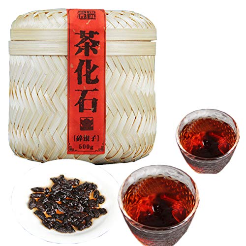 通用 Yunnan Ripe Puer Tea Bulk Té PU-erh Arroz glutinoso Cesta de bambú fragante 500g