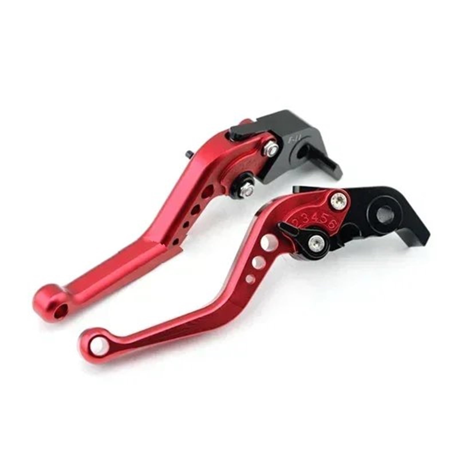 Tingyus Red Motorbike Brake Lever For Tdm 900 Bt1100 For Bulldog Fz6 Motorcycle Cnc Control Handles Tie Rod Short Brake Clutch Levers(Red)