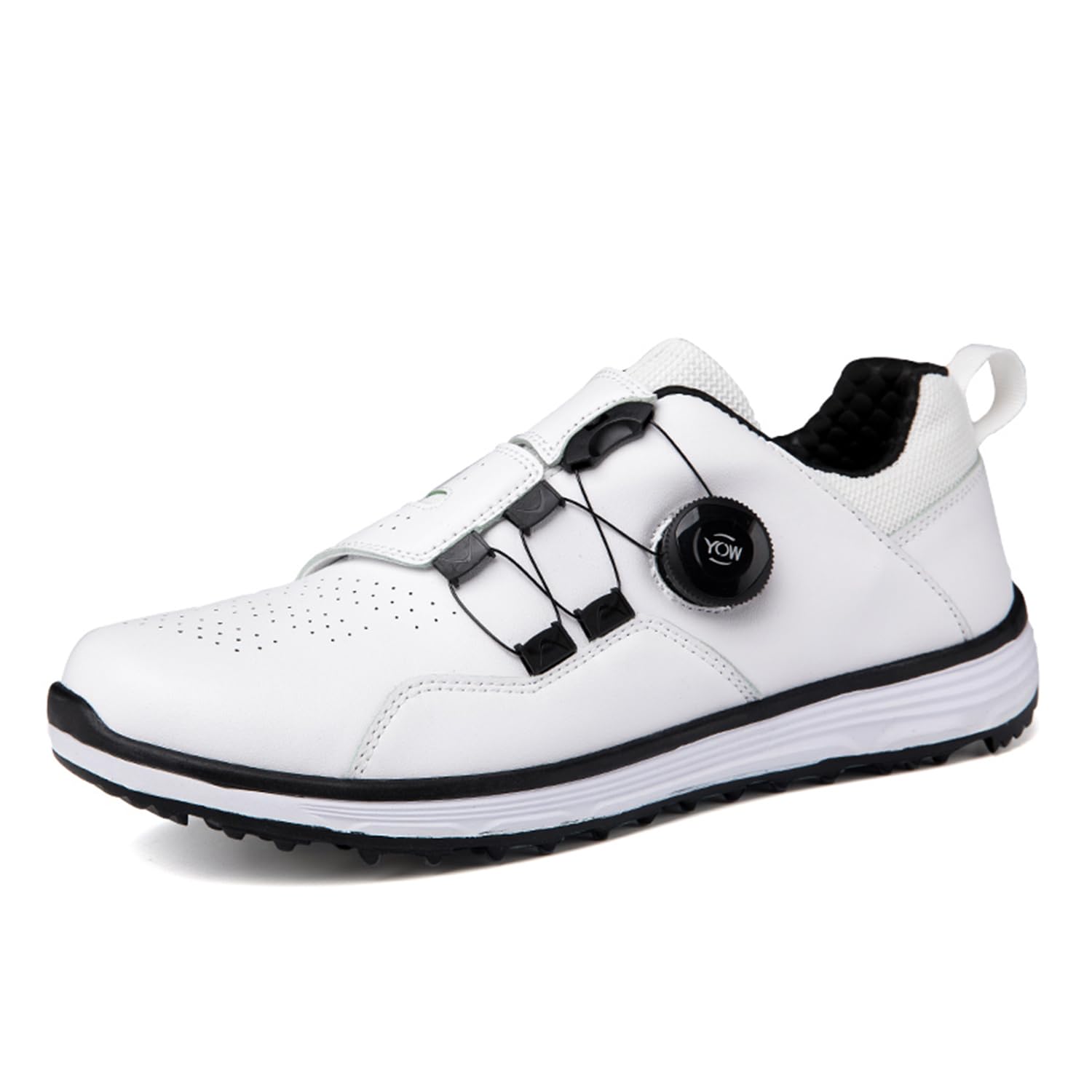 Scarpe da golf da uomo, senza tacchi, antiscivolo, resistenti alle intemperie, casual, da allenamento