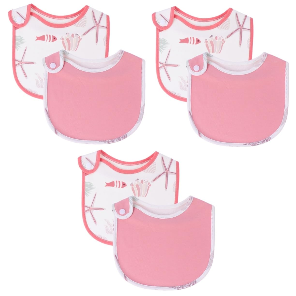Kisangel 6 Uds Baberos Baberos De Bebé Baberos Babas Baberos De Algodón Tela Para Eructar Bebé Babero De Algodón Toalla De Babero Para Niños Pequeños A Prueba De Agua Baberos Verdes Para