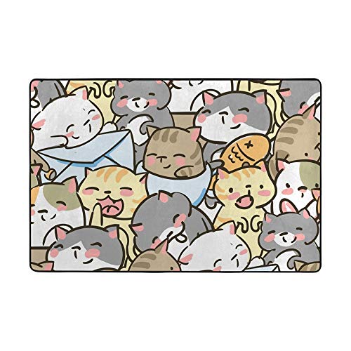 Tapis de salon chat Ruchen grand format pour isoler les sols froids - 2