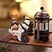 Zonling Coffee Gnomes Coffee Bar Decor Accessories Spring Summer Gnome Decorations Gifts Fall Gnomes Decorations for Home Tiered Tray Table Ornaments Indoor