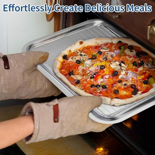 Plaques de cuisson pour pain et biscuits faits maison avec grille inox - 6