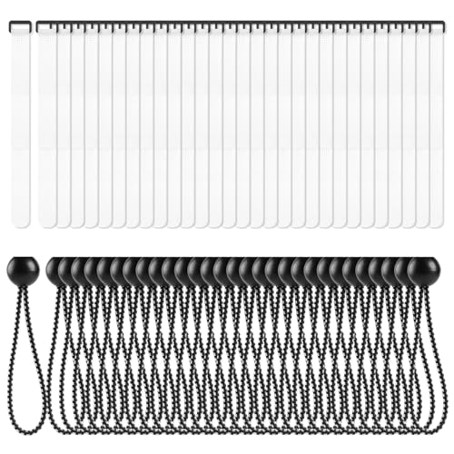 Yauhar 60pc Soccer Net Fastener Set - White Self Stick Attachment Straps and Black 5.9' Ball Bungee...