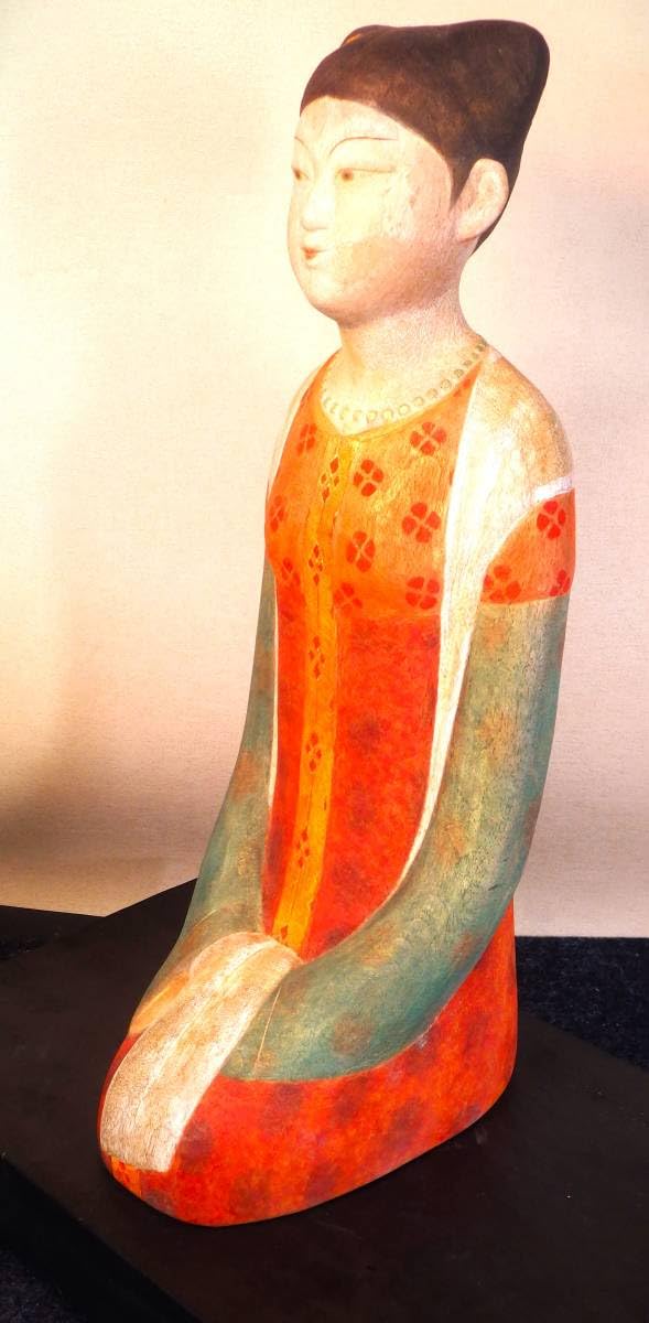 Amazon.co.jp: 仏教美術 木彫 彩色 『天平美人』 彫刻家 門井俊夫 日展