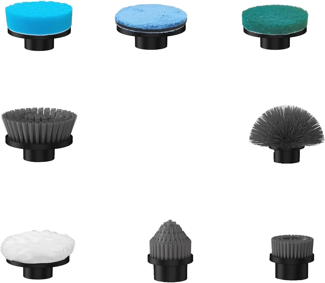 YMG-825 – Cabezales de cepillo de repuesto para fregador, 7 piezas de accesorios de cepillo extra para cepillo de limpieza eléctrico Topmako