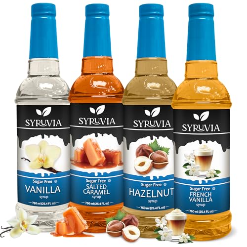 Syruvia Sugar Free Coffee Syrup Variety Pack