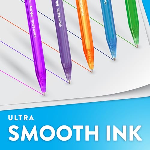 Image of Paper Mate InkJoy 100RT Retractable Ballpoint Pens | Medium Point (1.0mm) | Red | 20 Count