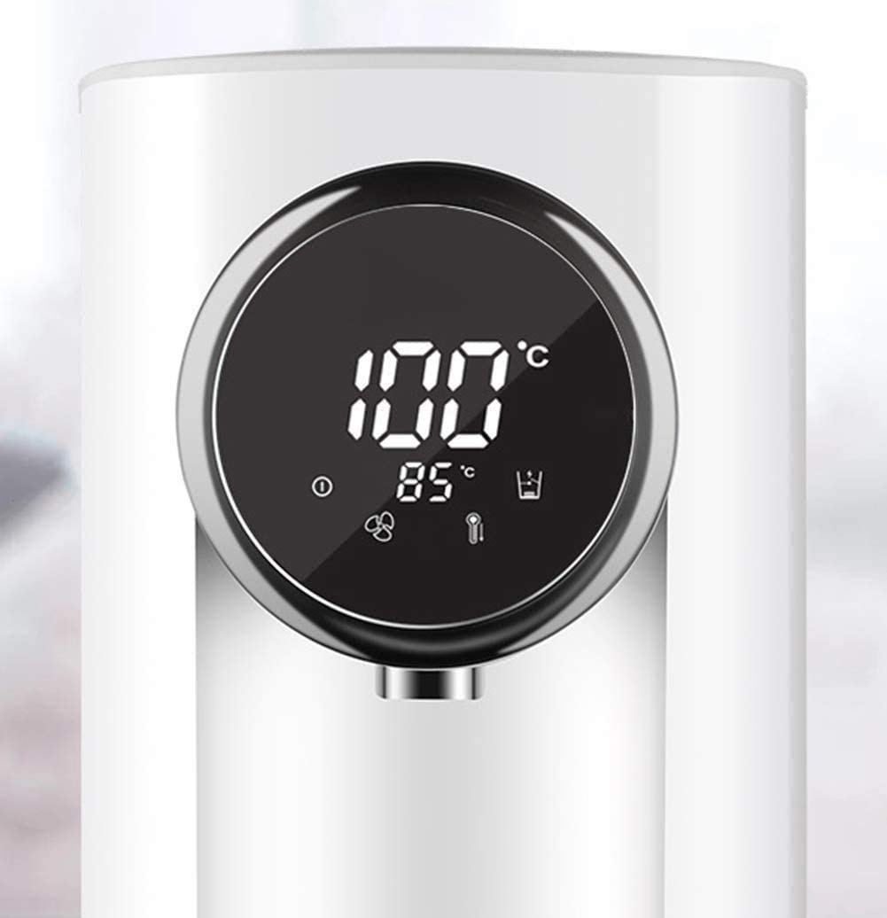 Elektryczny czajnik do herbaty sterowanie jednym dotknięciem temperatury, duży ekran wyświetlacz blokada bezpieczeństwa dla dzieci, pokrywka wewnętrzna klasy spożywczej, utrzymuje ciepło i chroni przed gotowaniem, nie zawiera BPA (kolor: Biały)