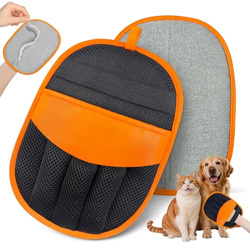 YOSEPATI Gant Anti-Poils d'animaux électrostatique Magic Brush, Brosse Pure Path pour Chats et Chiens, Brosse Magique pour Le toilettage des Animaux, Gants...