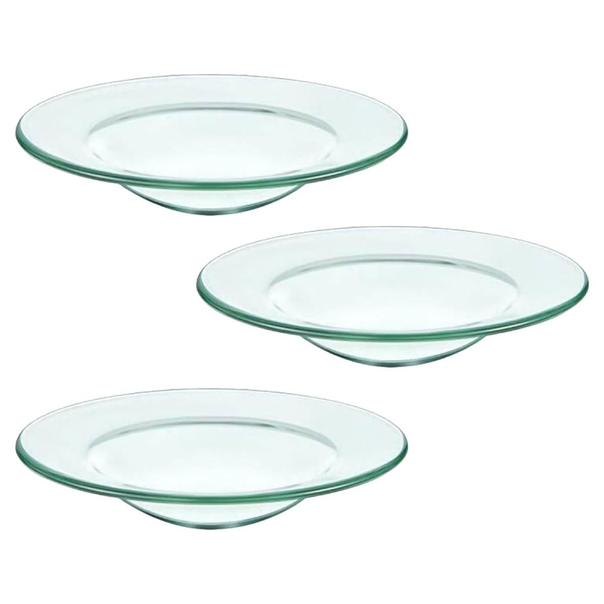 Plato Calentador de Vidrio LAPYAPPE para Derretir Cera y Aceites Esenciales de 3 Piezas