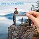 Hiicam Speed 20 Action Cam 4K60FPS 40MP WiFi Unterwasserkamera 40M Wasserdicht Ultra HD Touchscreen Actioncam 170° Ultra-Weitwinkel, EIS Stabilisierung, 5X Zoom, 2.4G Fernbedienung und 2 Akkus 1350mAh